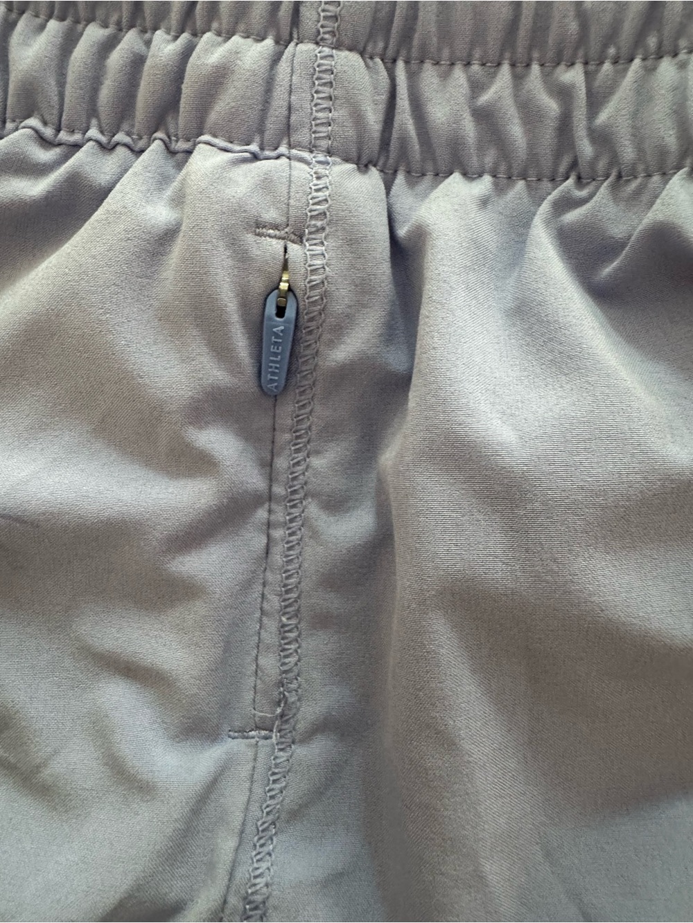 Athleta Lavender Athletic Shorts with Perforated Side Panels - Picture 3 of 4